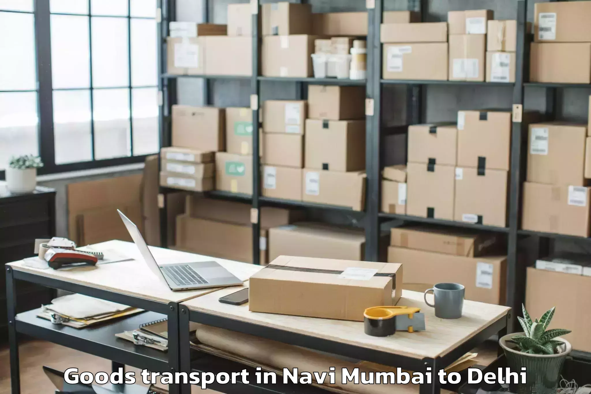 Easy Navi Mumbai to C R R I Goods Transport Booking